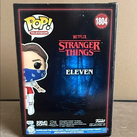 Funko Eleven Vinyl Figure with Blue Bandana and Red Accents - Picture 3 of 4
